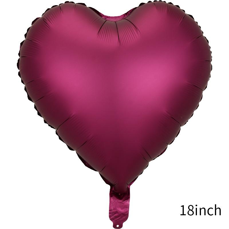 18 Inch Metallic Color Love Balloon Pentagram Aluminum Film Balloon Wedding Party Decoration Metallic Luster Color Balloon
