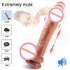 Беспроводной пульт дистанционного управления, реалистичный фаллоимитатор, вибратор, силиконовый слой, супер большой нагревательный пенис, фаллоимитаторы, секс-игрушки для женщин