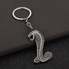 Hollow King Cobra Key Ring Fangs Car Key Chain Bag Ornament King Cobra Keychain  Hanging Accessory