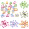 DIY Acrylic Earring Materials Bracelet Beads UV Double Color 10Pcs Bowknot Stereo Jewelry Accessories Creative Making DIY