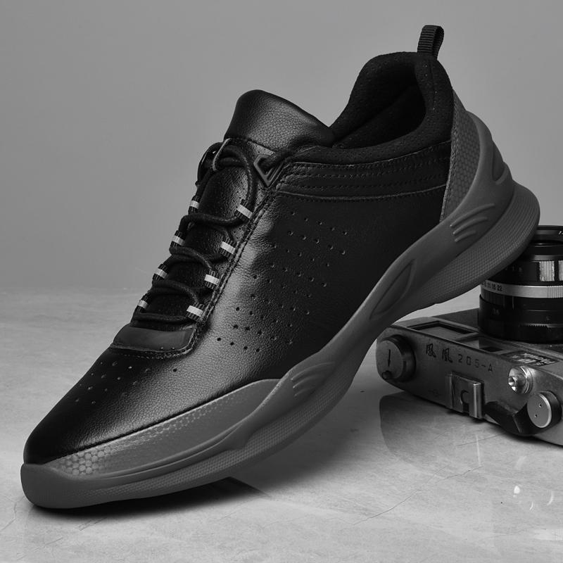 Модные трекинговые туфли из натуральной кожи, мужская повседневная обувь класса люкс, коровья кожа, брендовая деловая мужская обувь, мягкие и удобные кроссовки для ходьбы