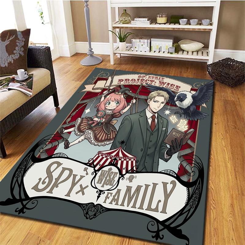 Spyxfamily Carpet Rug For Living Room Bedroom Home Sofa Decoration Kids Play Nonslip Floor Mat