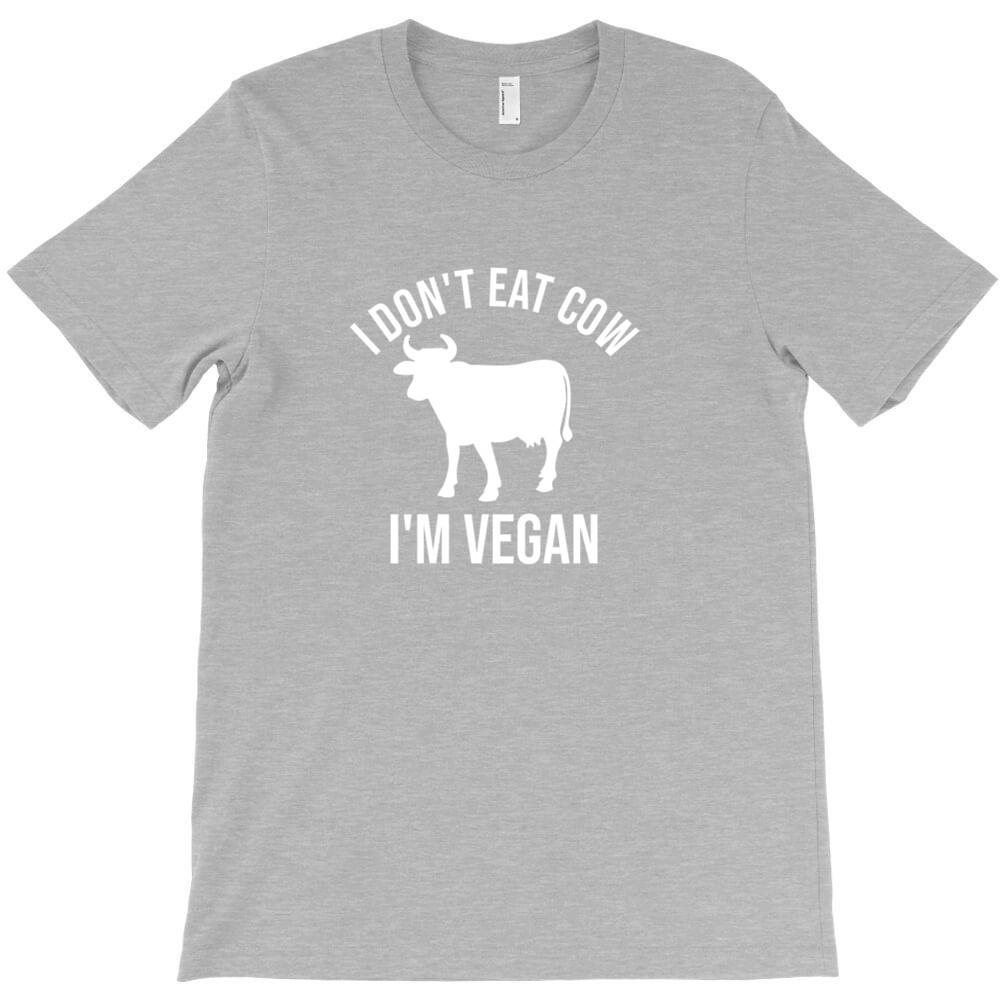 I Don T Eat Cow I M Vegan T Shirt Casual T Shirts Hombre Heisenberg Short