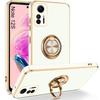 Чехол - E.F.CONNECTION - Для Xiaomi Redmi Note 12S - Мягкий силикон - Вращающееся кольцо 360° - Ударопрочная защита