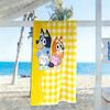 Bluey Family Adventure Beach Towel High Absorbency & Quick-Dry Comfortable Lightweight Perfect for Traveling Yoga Camping and Swimming