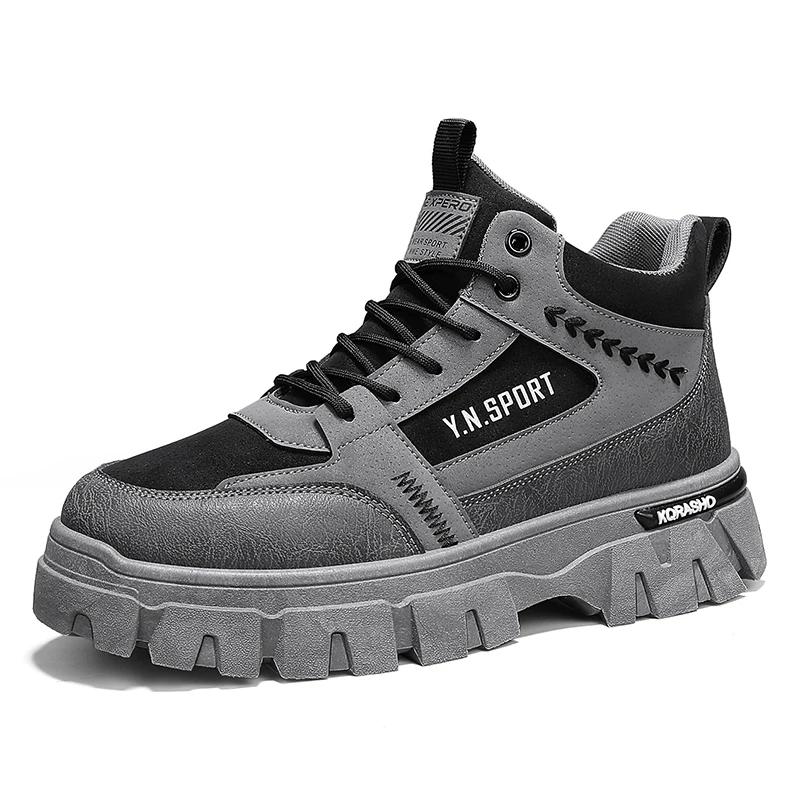 Fashion New Men's Tooling Shoe Outdoor Snow Boots Casual Sports Ankle Winter Popular Model Non-slip Waterproof Mans Boot Hard-wearing