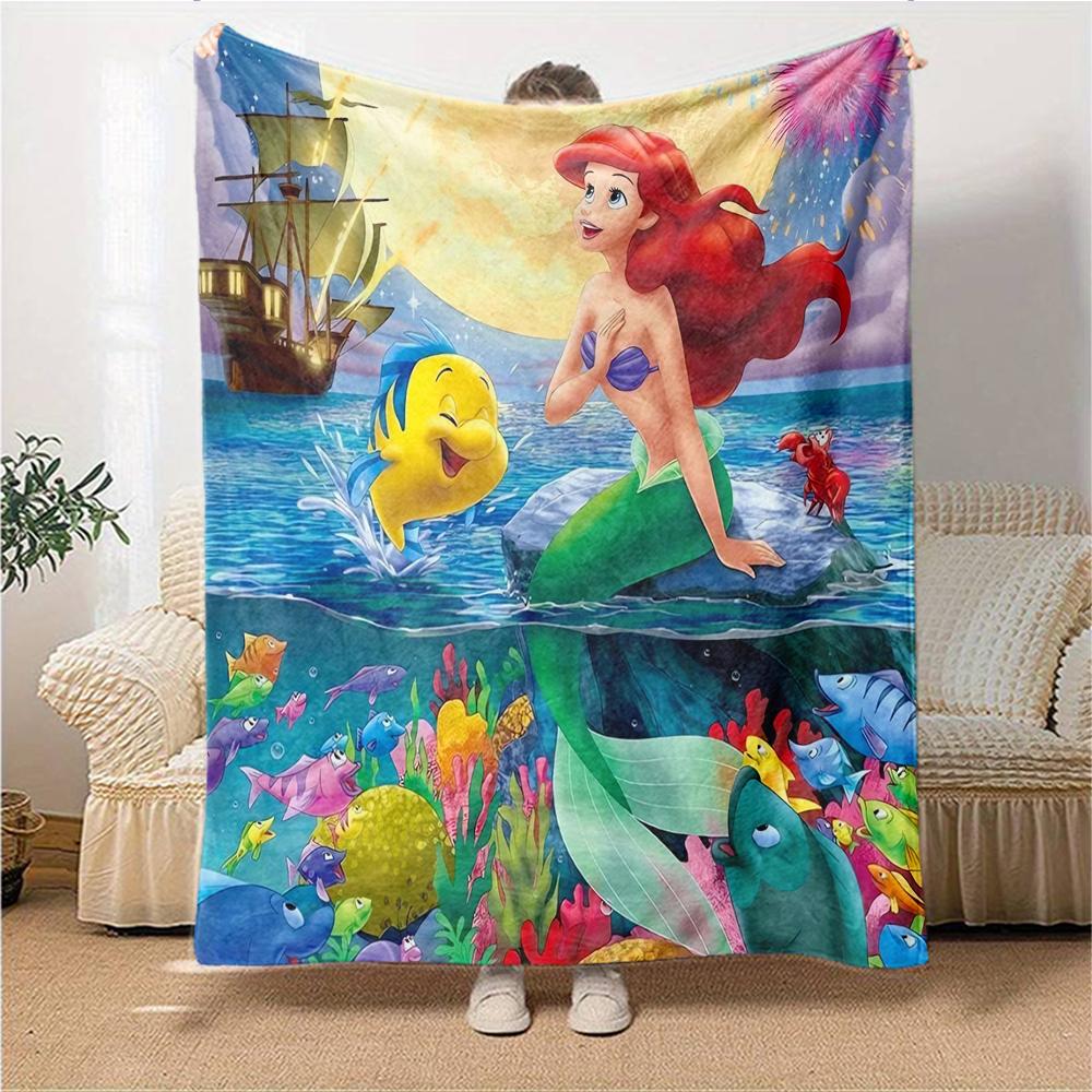 Mermaid Adventure Underwater Blanket Soft Throw Blanket For Home Bedroom Bed Sofa Travel Office Solid Christmas Blanket