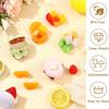 50Pcs Tear Drop Tasting Spoons Plates Reusable Ice Cream Cup  for Catering Party Supplies