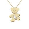 Children's Pendant - LÉA &; ARTHUR - OURSON - Yellow Gold Plated - 925 Silver - Mixed