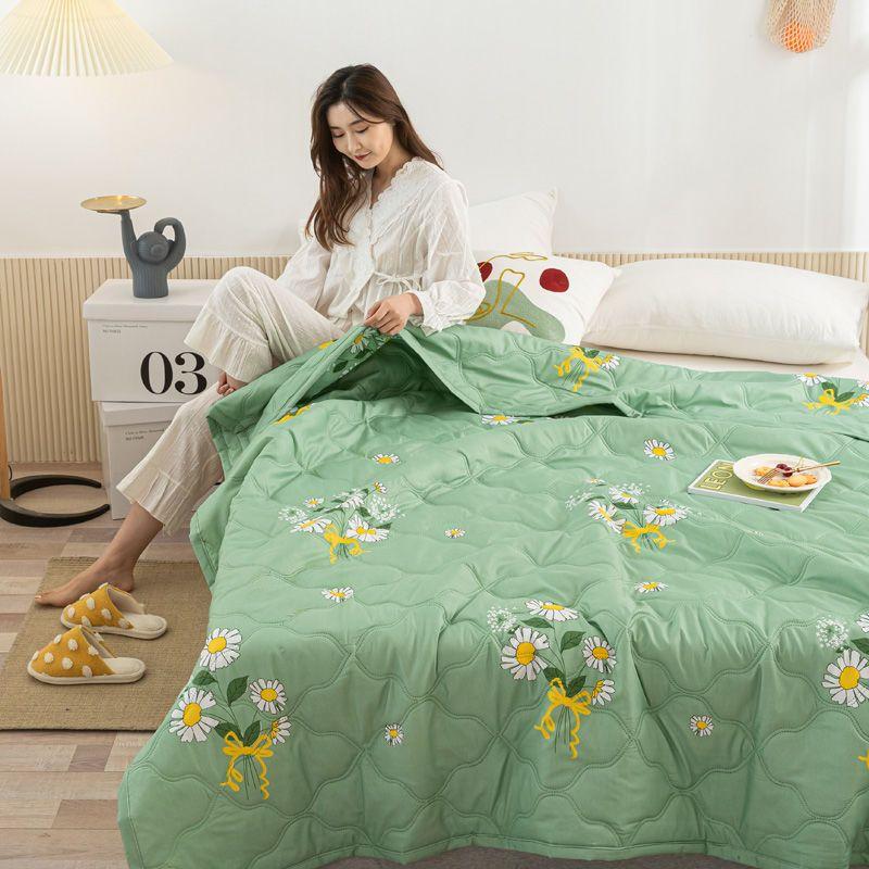 Летнее тонкое стеганое одеяло с мультяшным принтом, детское покрывало, кондиционер, одеяло, одноместное, двуспальное, размер Queen King Size