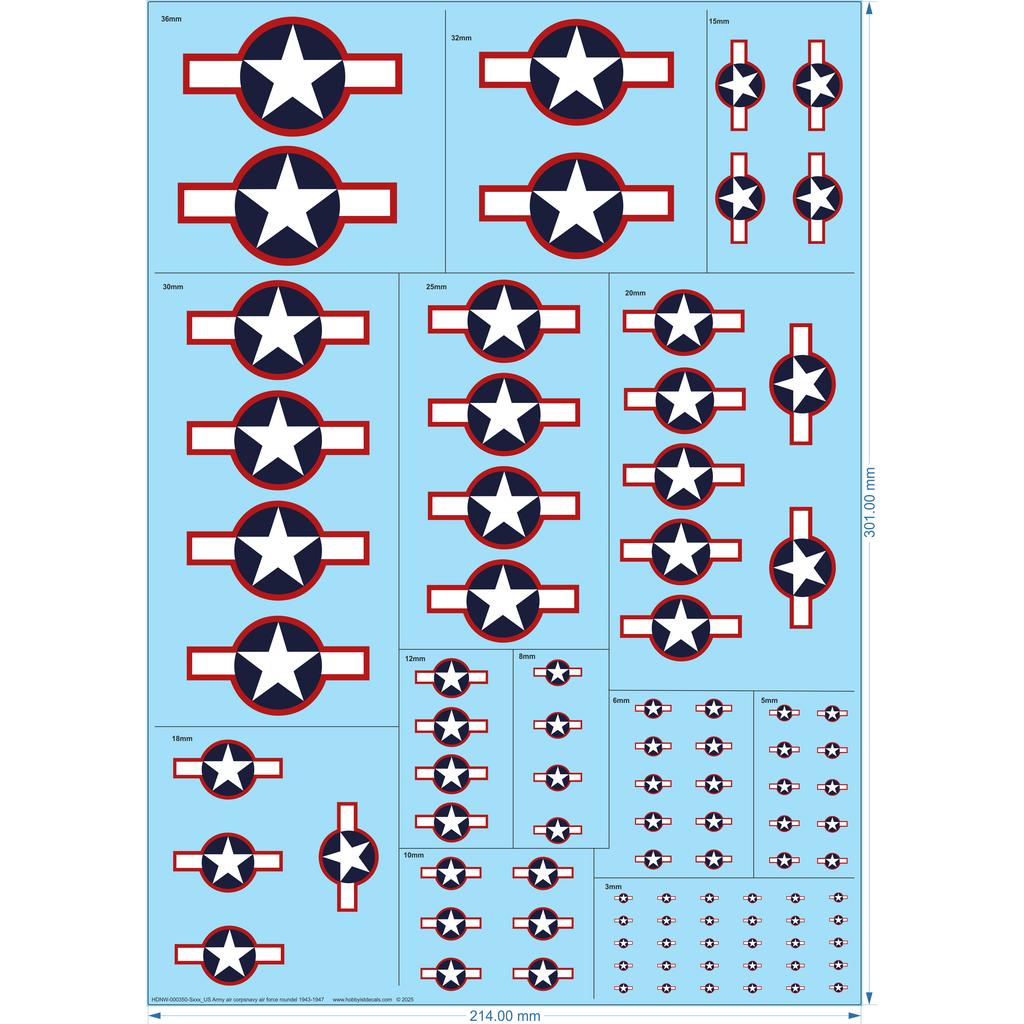 US Army air corpsnavy air force roundel 1943-1947