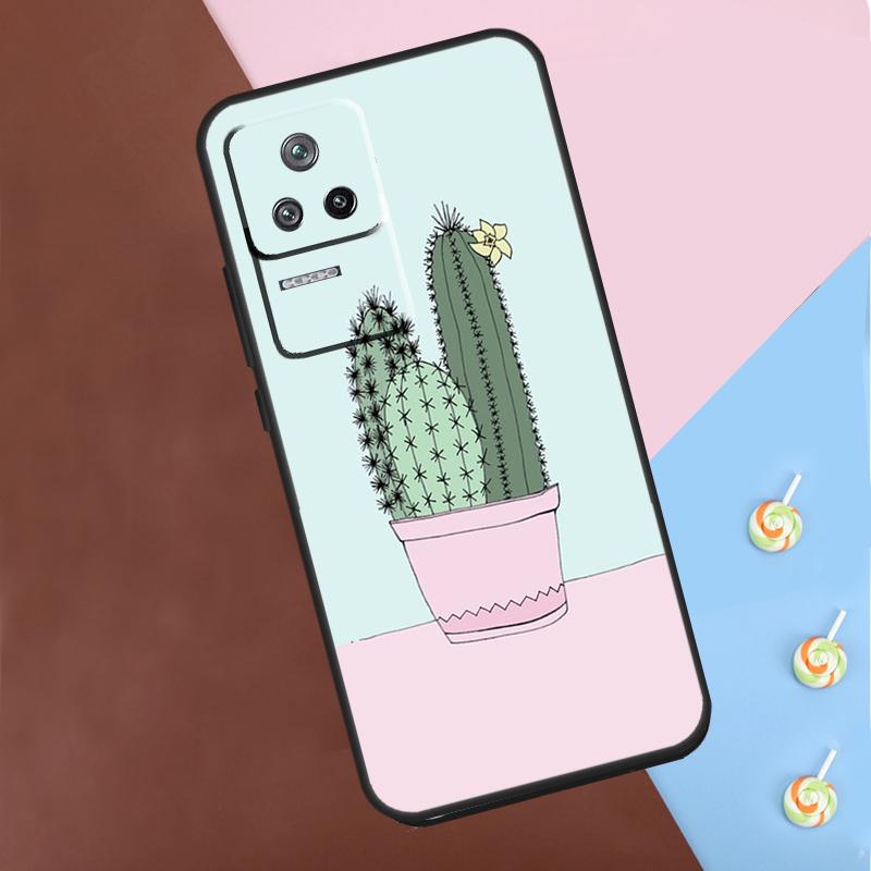 Чехол Растение Кактус Для Xiaomi 13T Pro 14 12T 11T 12 13 Lite POCO F5 X3 X4 X5 X6 Pro M6 F3 F4 M5s Обложка