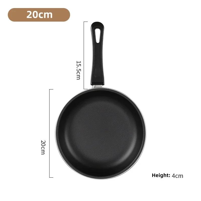 Small Non-stick Pan Egg Pancake Flat Base Non-stick Frying Pan Steak Small Oil Frying Skillet Household Kitchen Cookware
