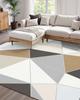 Large Area Rug 5x7 ft Anti-Skid Indoor Floor Mat Modern Charcoal Gray