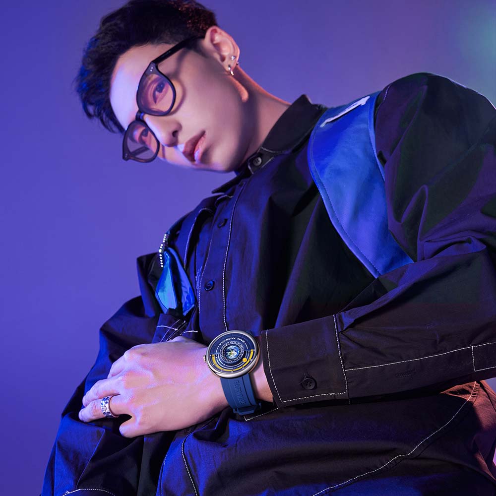 Mark Fairwhale Men's Quartz Watch Creative Fashion Planet Pointer Cool Silicone Men's Sports Watch relojes para hombres