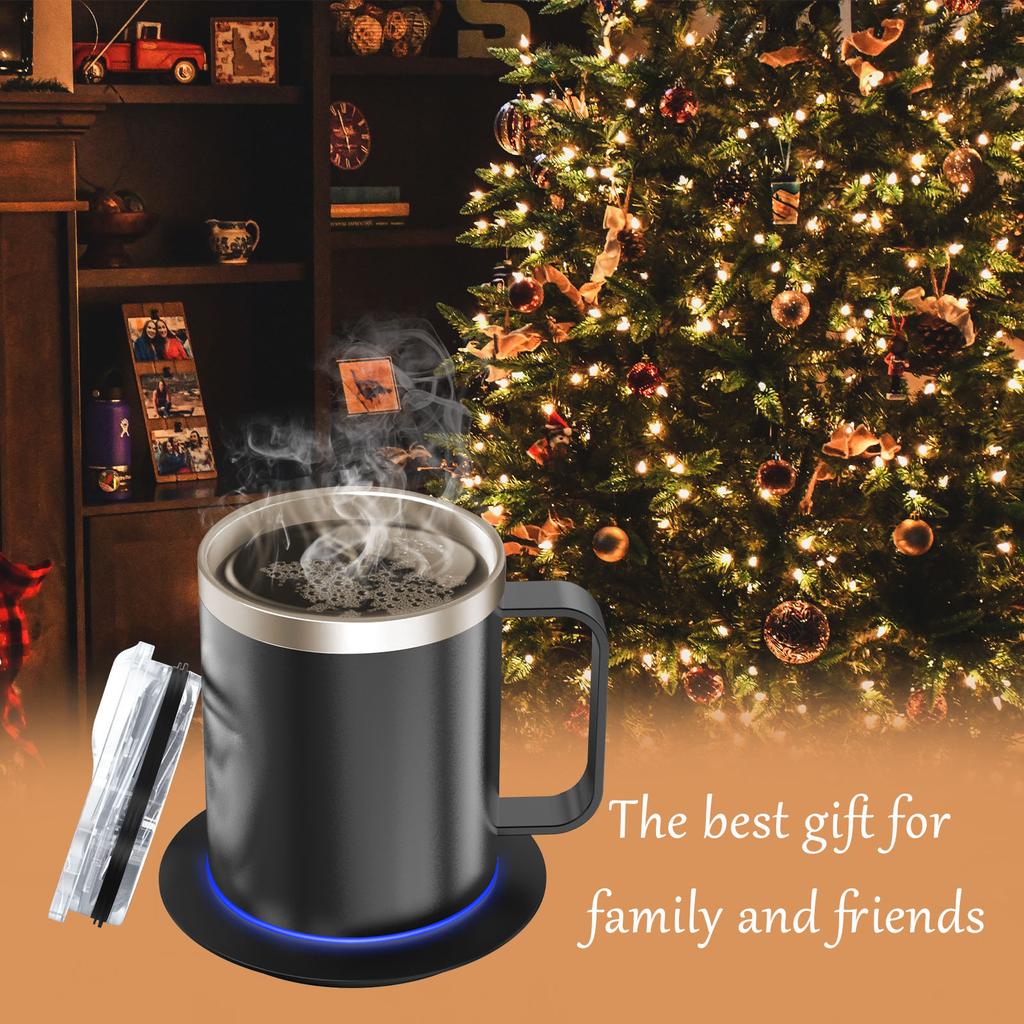 Coffee Mug Warmer Cup Intelligent Constant Temperature Double Layer Food Grade Thermal Insulation for Desk Home Office
