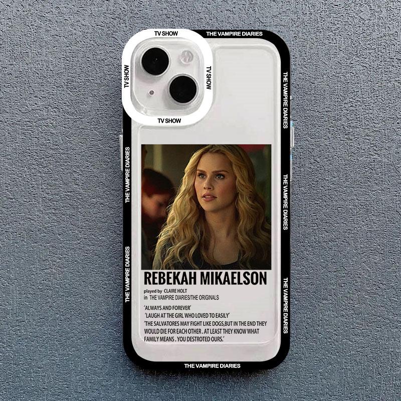Чехол для телефона Damon из Дневников вампира Для iPhone 15 13 14 Pro MAX 11 12 XS X XR SE20 8 7Plus Горячий ТВ-сериал Прозрачный Мягкий Чехол