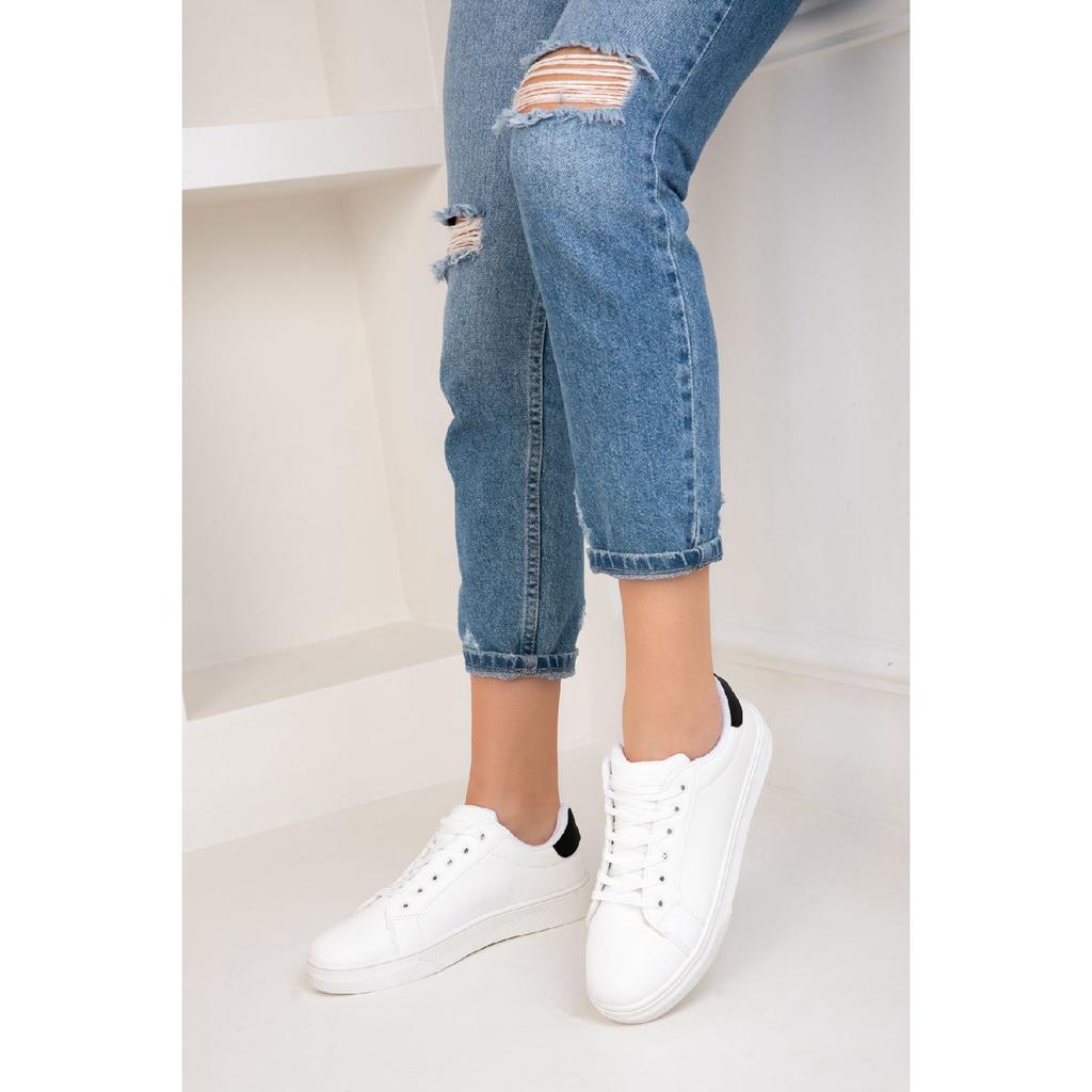 White Women's Sneakers 14395