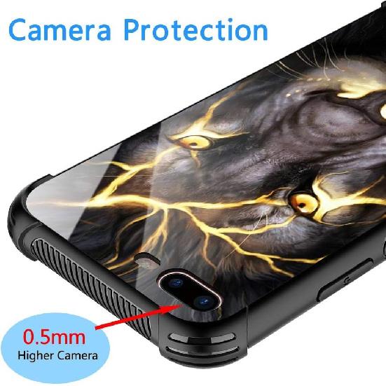 for iPhone 7/8 Plus Case, Military-Grade Protection, All-Around Shockproof Corners, Anti-Scratch Phone Case for iPhone 7/8 Plus, Magma Lion
