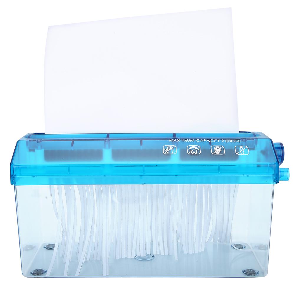 Ручной шредер МИНИ Настольный ручной канцелярский принадлежности Защита конфиденциальной машины