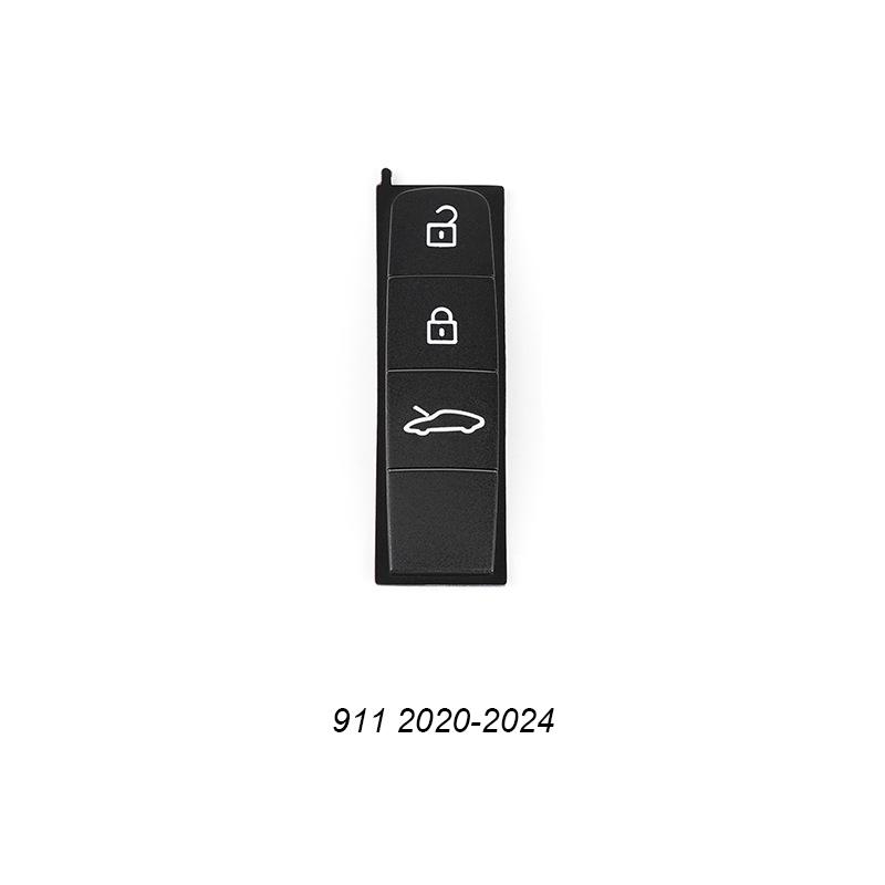 AABKQ1 For Porsche Cayenne Macan Panamera 911 718 Key Repair Kit Metal Frame Button Cover Tail Hanging Keychain Replacement Parts Set