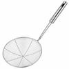 Round Wire Skimmer with Long Metal Handle, Kitchen Strainer Spoon