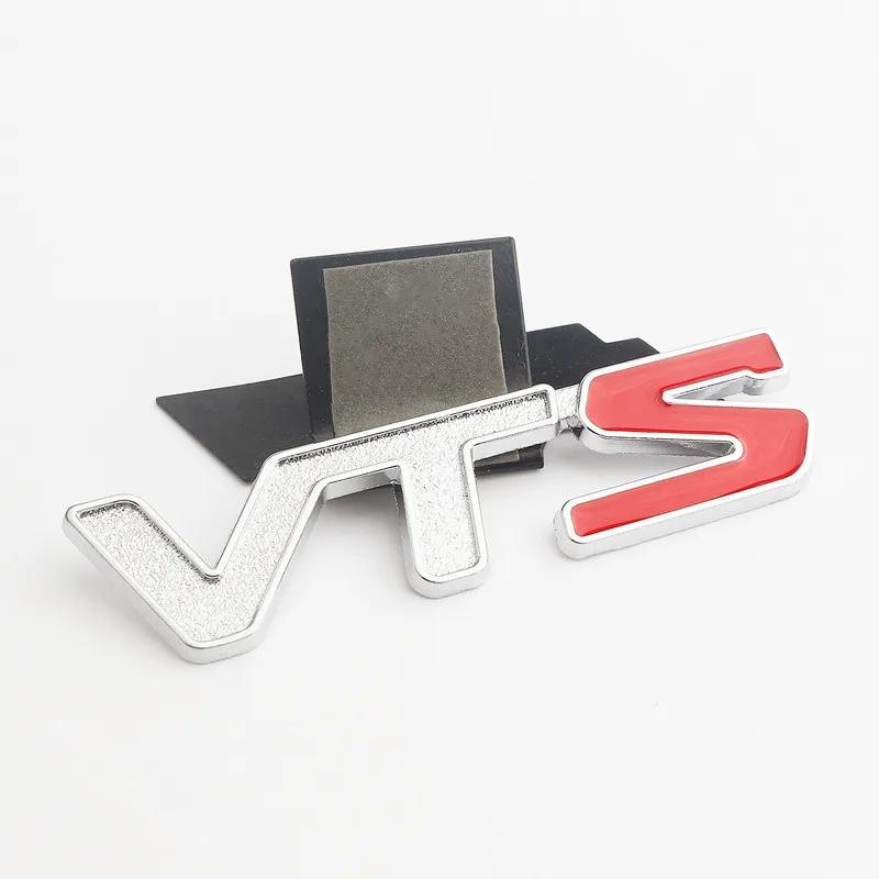 3D Metal VTS Logo Rear Trunk Side Fender Emblem Badge Sticker Decals For Citroen C3 Aircross C4 Picasso Cactus C1 Accessories
