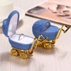 1Pcs Fashion Necklaces Box Velvet Stroller Ring Box Gift Case Jewelry Display Holder Storage Case