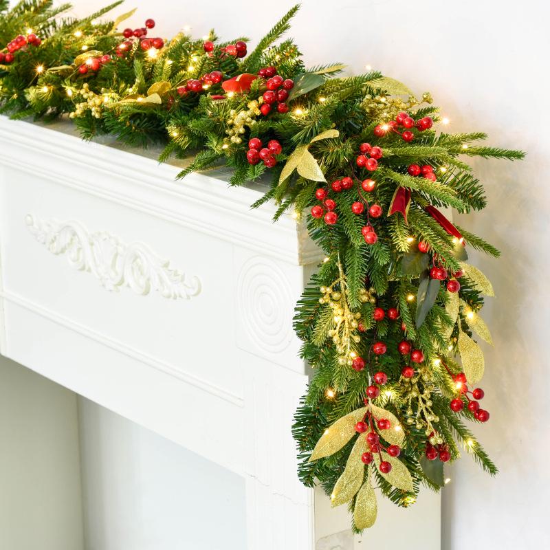 Рождественская гирлянда 2,7 м для украшения - Елка, Венок, Стена, Дверь, Отель, Витрина торгового центра