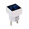 EU Plug Digital Voltmeter Universal Car Motorcycle Detector New Test Indicator Light Voltmeter