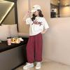 Girls Summer Short-sleeved Suit Casual Mosquito Pants Summer Fashion Two-piece Suit