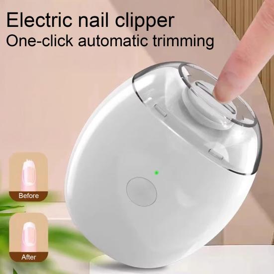 Электрическая машинка для стрижки ногтей для детей, взрослых и пожилых людей, автоматический триммер для ногтей со светодиодной подсветкой, 3 скорости, детский маникюр, шлифовальный файл, кусачки для ногтей, полировщик