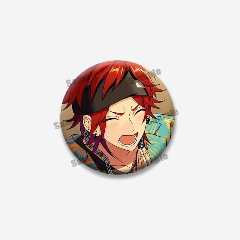 Game Peripheral Ensemble Stars Coin Brooch Cute Hakaze Kaoru Yuzuru Lapel Pins Creative Cartoon Badge Accessories Jewelry Gifts