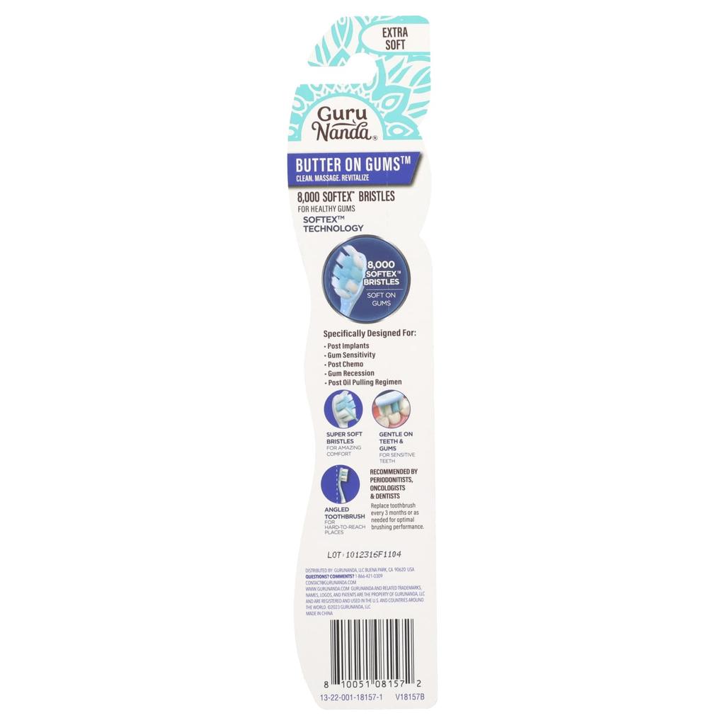GuruNanda Масло для десен, Extra Soft, 1 зубная щетка