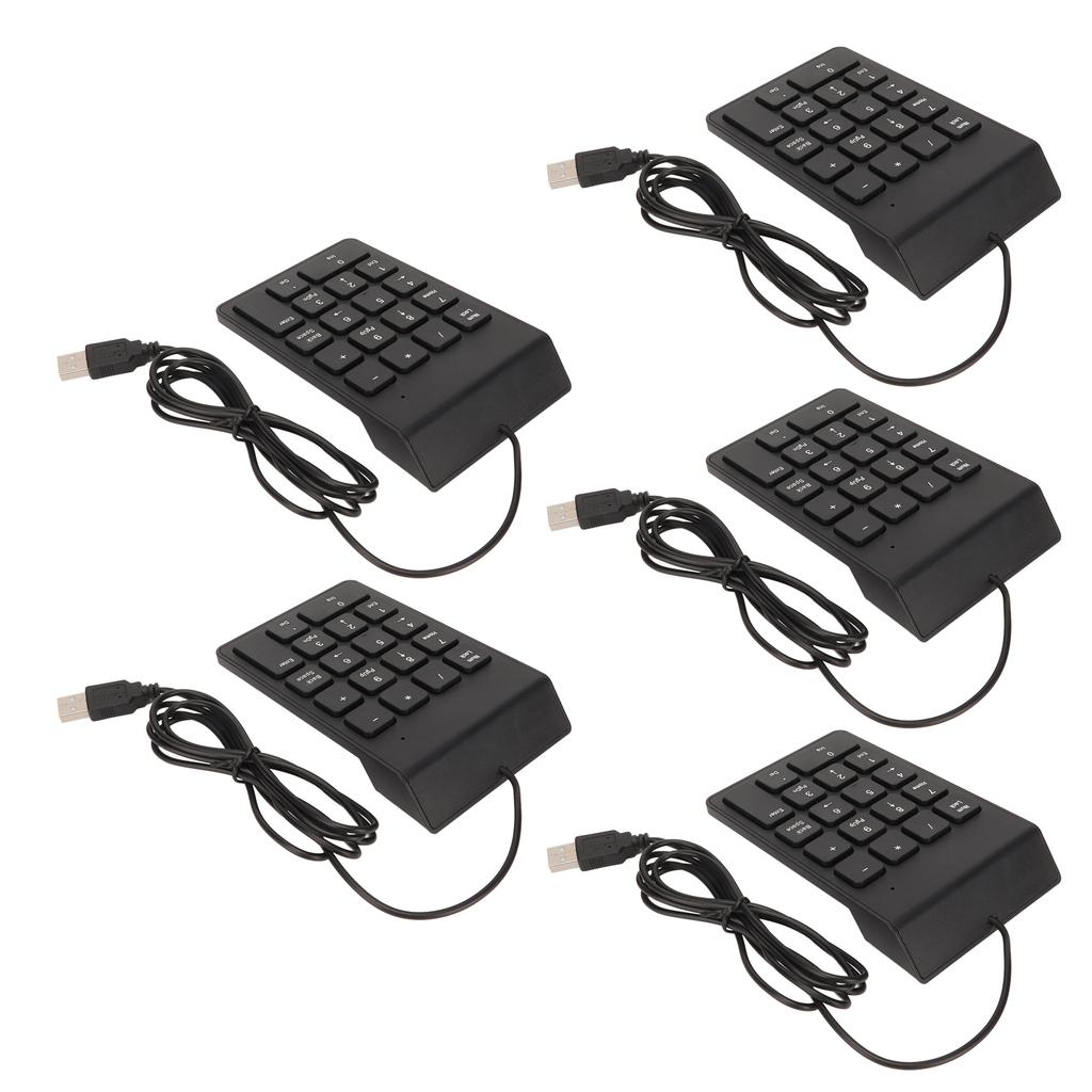 Проводная цифровая клавиатура, 18 клавиш, эргономичная USB-клавиатура с функцией Plug and Play, бесшумный набор текста, мини-цифровая клавиатура для ПК, ноутбука