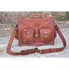 Handmade Men's Genuine Leather Vintage Laptop Messenger Briefcase Bag Satchel