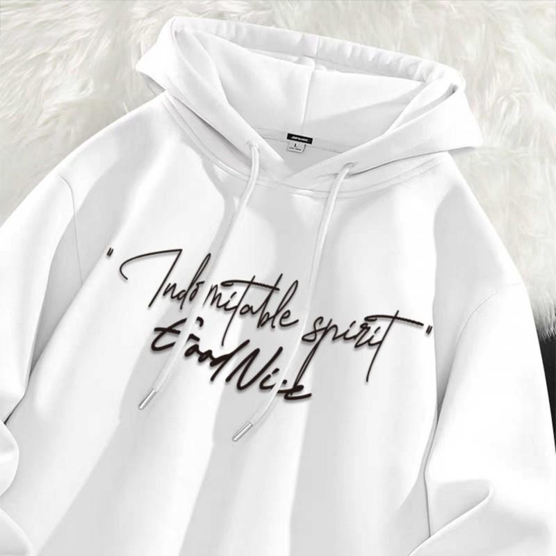 Unisex Oversized Hoodie With Star Eye Print Thick Fleece Lined Streetwear Style Winter