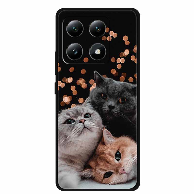 Для Xiaomi 15T 5G Чехол Цветы Мягкий Силикон ТПУ Задняя Крышка Для Xiaomi 15T Pro 5G Capa Boho Цветная Защита от Царапин