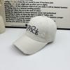 American retro baseball cap washed and old embroidery ripped peaked cap versatile face small visor for men and women