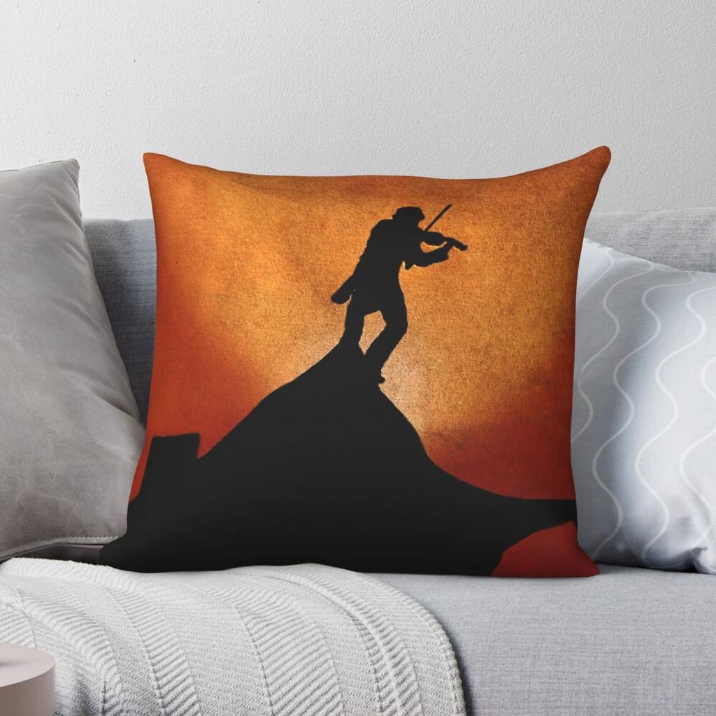 Fiddler On The Roof Musical Square Pillowcase Polyester Linen Velvet Printed Decor Throw Pillow Case Home Cushion Case Wholesale