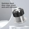 Stainless Steel Rubber Door Stopper - Heavy Duty Floor Doorstop Safety Protection for Doors & Cleaning Backsplash Doorstop Under