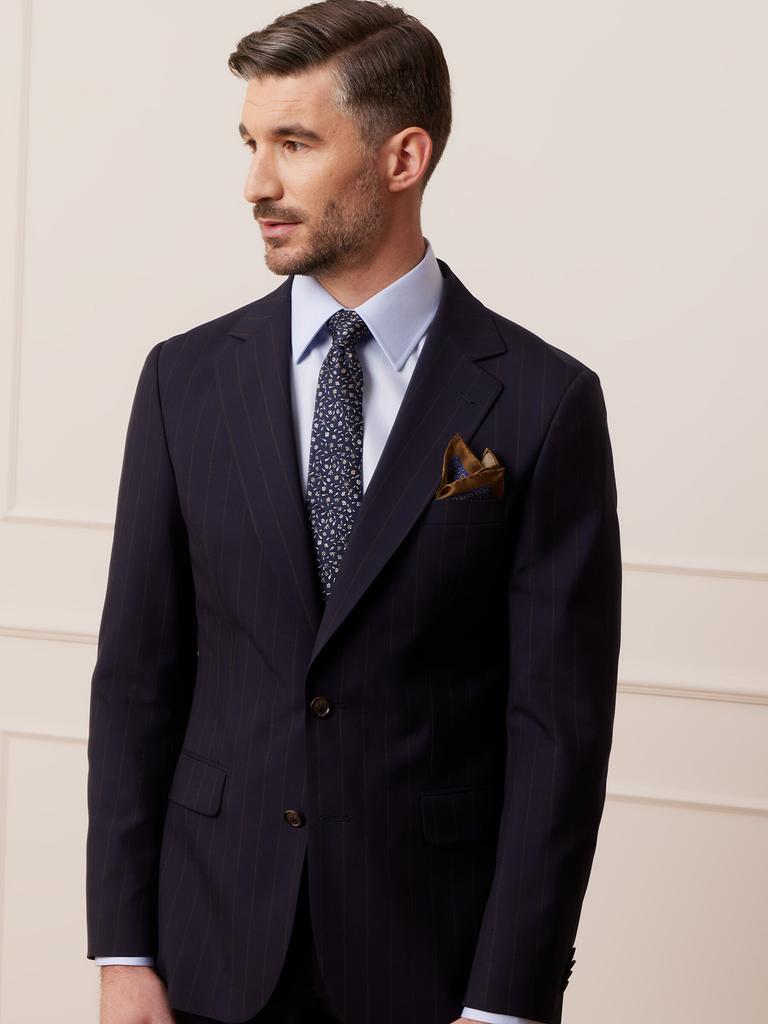 Navy Blue Bari Suit Jacket - Mix And Match 182/108
