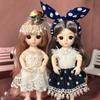 Симпатичная кукла принцессы 17 см с одеждой, 13 суставов, Ob11, игрушки для девочек, подарок «сделай сам»