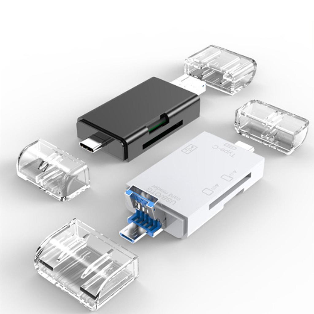 Многофункциональное устройство чтения карт USB 3.0 Type-C с OTG 2.0 для телефона и компьютера Android, поддержка дисков SD/TF/U