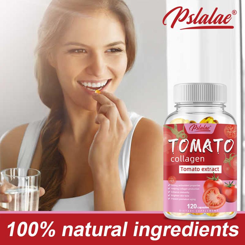 Pslalae Tomato Collagen Supplement, containing tomato extract and lycopene, nutritional supplement, suitable for both men and women.
