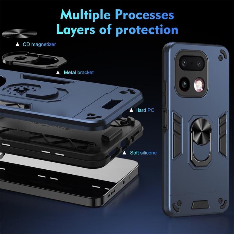 Чехол для OPPO Realme 16 Pro+ Plus 5G Защитный бронированный чехол для защиты объектива камеры Ударопрочная крышка Для Realme16 Pro Магнитный держатель Кольцо Чехол