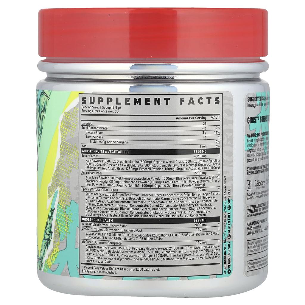 Ghost, Greens, Original, 285g (10oz)