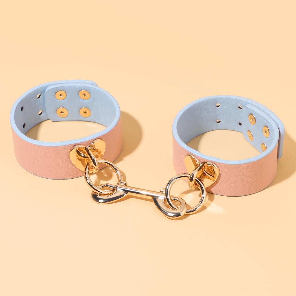 Горячие Сексуальные Наборы для Бондажа из Натуральной Кожи, Набор для Ограничений, Наручники, Ошейник, Кляп, Вибраторы-Кролики, Игрушки для Взрослых для Женщин и Пар