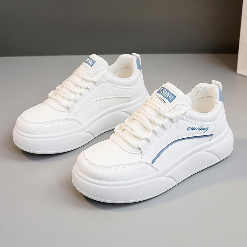 Маленькие белые туфли женские весенние новые корейские версии Instagram модные универсальные модные толстые подошвы удобные повседневные туфли