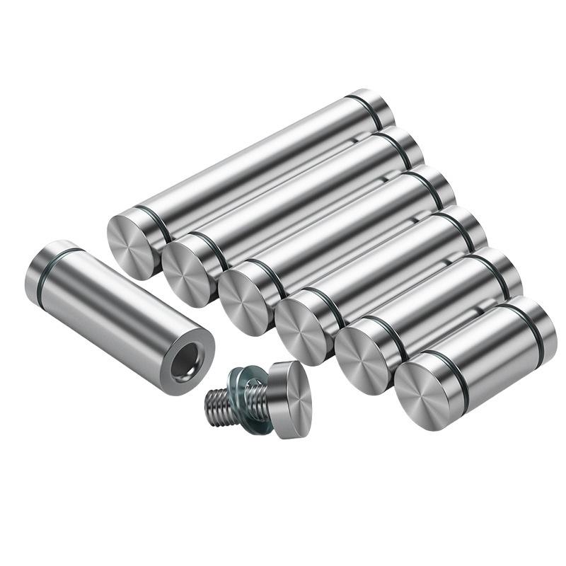 10pcs Stainless steel double-ended advertising nails mirror nails glass nails acrylic screws wall mounting screws solid screws
